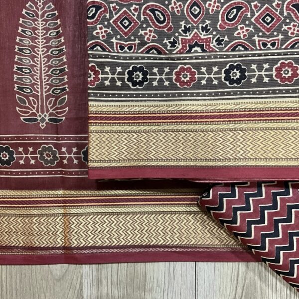 Cotton Ajrak Printed Suit - Image 2